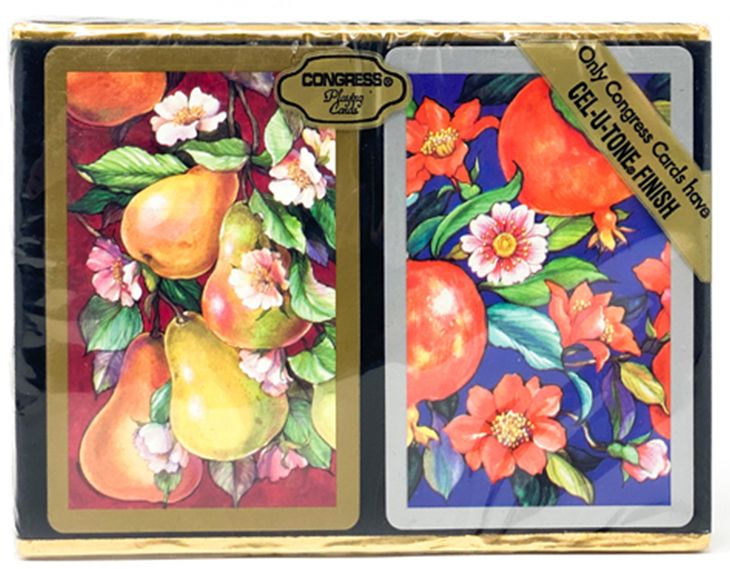 Congress Playing Cards: How Sweet It Is, 2-Deck Bridge Set, Jumbo Index main image